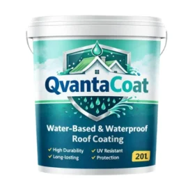 Gazraj Qvanta Coat Roof Coating – premium waterproof roof coating for long-lasting protection against leaks, rain, heat, and weather damage.