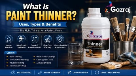 What is Paint Thinner? Gazraj premium paint thinner for wood finishing, furniture manufacturing, industrial painting, automotive coatings, and professional paint applications.